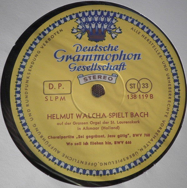 Bach, Helmut Walcha ~ Helmut Walcha Spielt Bach (Vinyl) - Djungel & Jazz