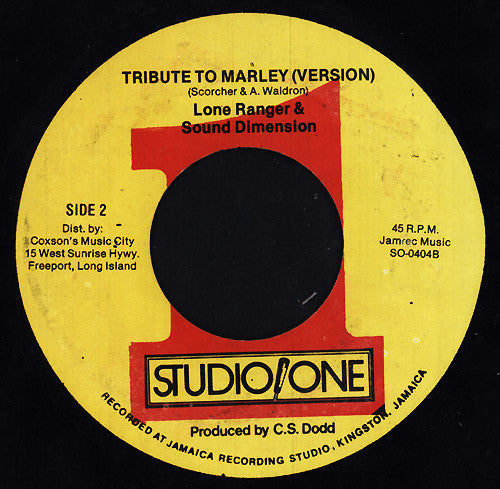 Lone Ranger : Tribute To Marley (7")