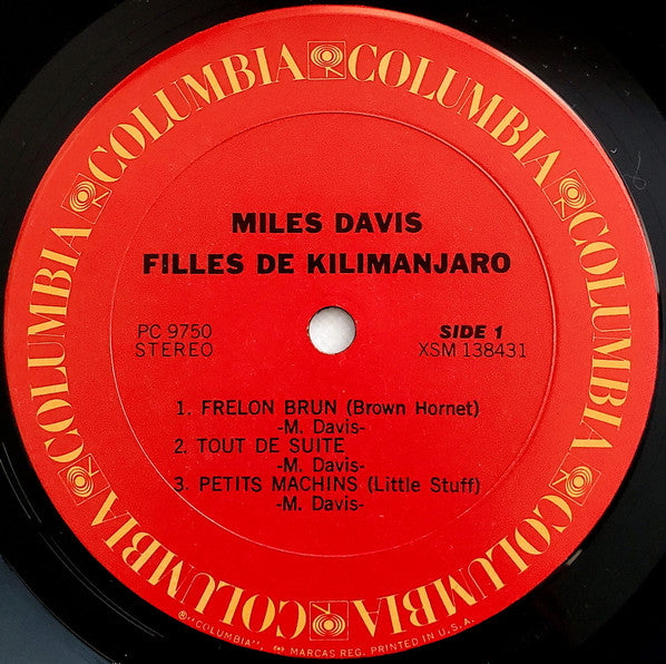 Miles Davis : Filles De Kilimanjaro (LP, Album, RE, Pit)