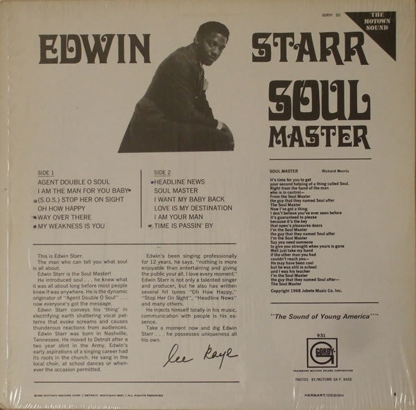 Edwin Starr ~ Soul Master (Vinyl) - Djungel & Jazz
