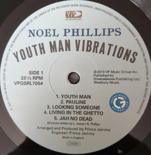 Noel Phillips ~ Youth Man Vibrations (Vinyl) - Djungel & Jazz