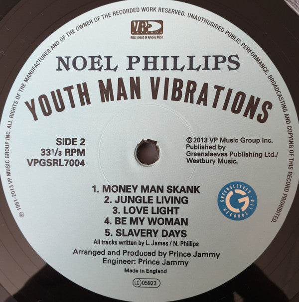 Noel Phillips ~ Youth Man Vibrations (Vinyl) - Djungel & Jazz