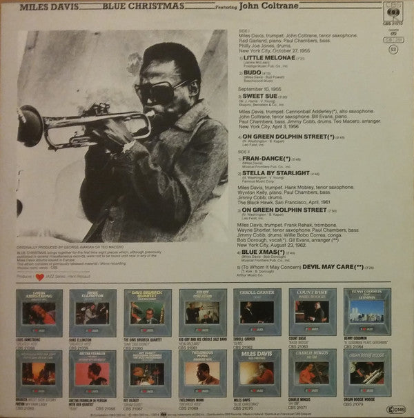 Miles Davis : Blue Christmas (LP, Comp, Mono, RE)