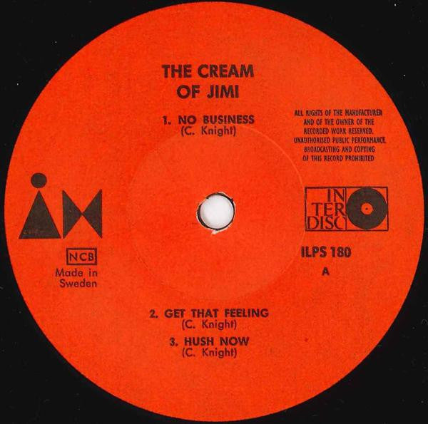 Jimi Hendrix With Curtis Knight : The Cream Of Jimi (LP)