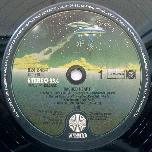 Dio (2) : Sacred Heart (LP, Album)