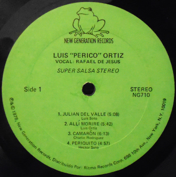 Luis "Perico" Ortiz vocal: Rafael De Jesus ~ Super Salsa (Vinyl) - Djungel & Jazz
