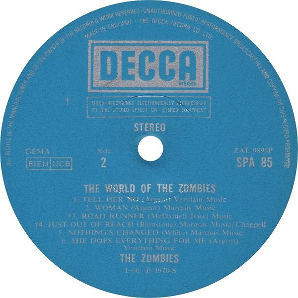 The Zombies ~ The World Of The Zombies (Vinyl) - Djungel & Jazz