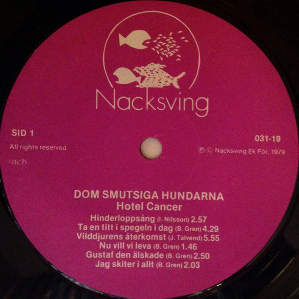 Dom Smutsiga Hundarna ~ Hotel Cancer (Vinyl) - Djungel & Jazz