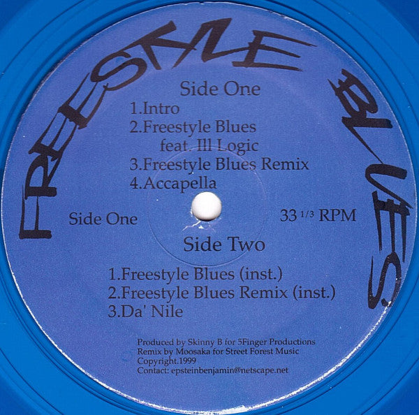 Skinny B : Freestyle Blues (12", Blu)