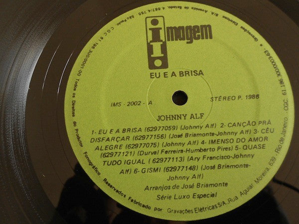 Johnny Alf : Eu E A Brisa (LP, Album, RE)