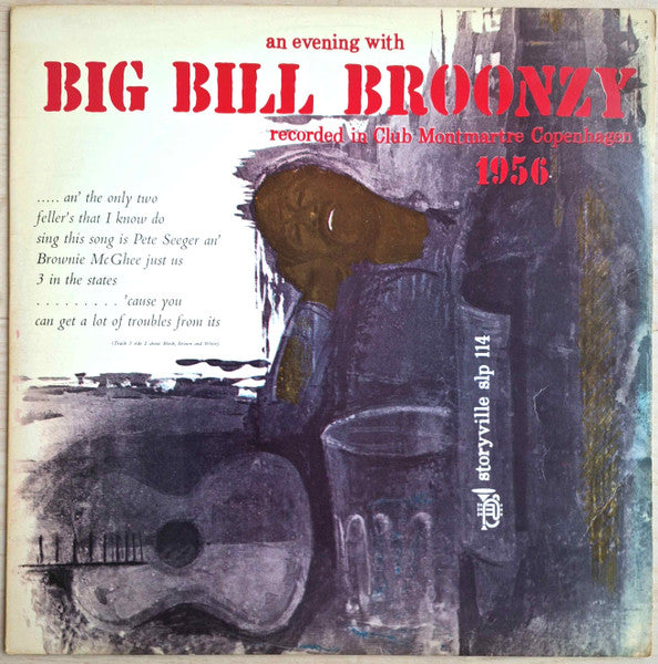 Big Bill Broonzy ~ An Evening With Big Bill Broonzy (Recorded In Club Montmartre Copenhagen 1956) (Vinyl) - Djungel & Jazz