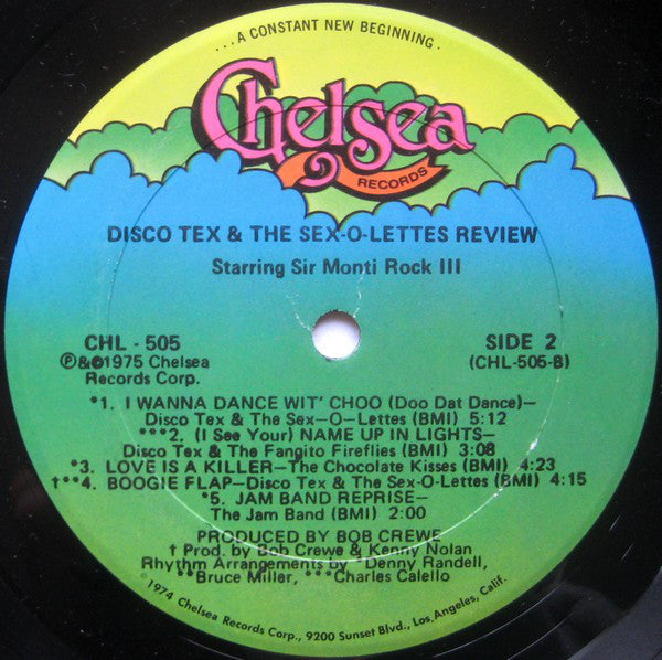 Disco Tex & His Sex-O-Lettes ~ Disco Tex & The Sex-O-Lettes Review (Vinyl) - Djungel & Jazz