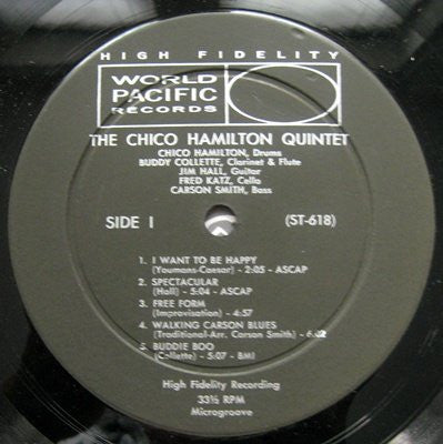 The Chico Hamilton Quintet ~ Chico Hamilton Quintet (Vinyl) - Djungel & Jazz