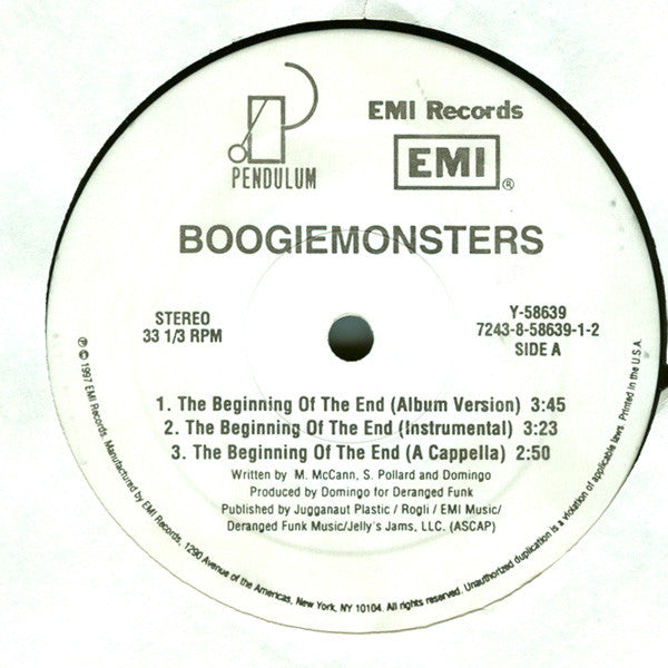 Boogiemonsters : The Beginning Of The End (12")