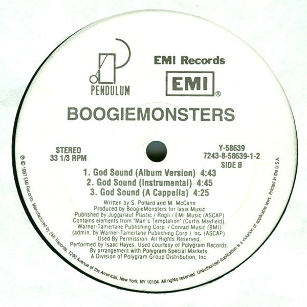 Boogiemonsters : The Beginning Of The End (12")