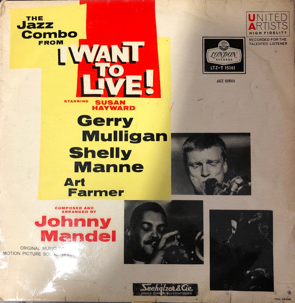 Gerry Mulligan ~ The Jazz Combo From "I Want To Live!" (Vinyl) - Djungel & Jazz