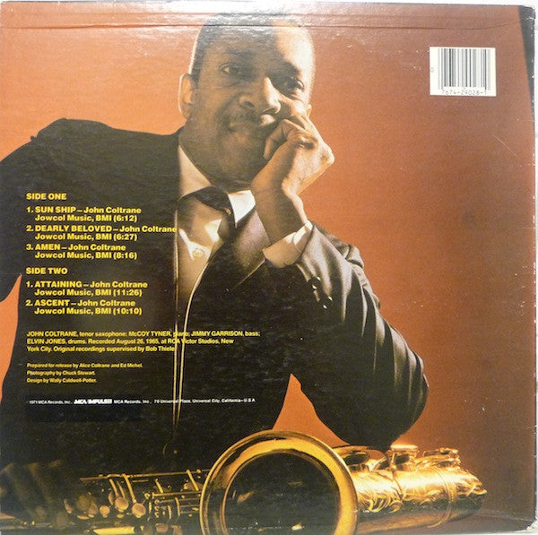 John Coltrane : Sun Ship (LP, Album, RE, Glo)
