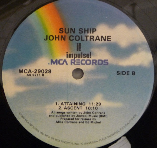John Coltrane : Sun Ship (LP, Album, RE, Glo)