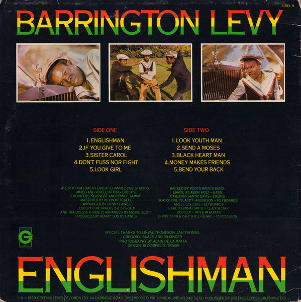 Barrington Levy : Englishman (LP, Album)