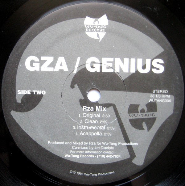 GZA / The Genius ~ Labels (Vinyl) - Djungel & Jazz