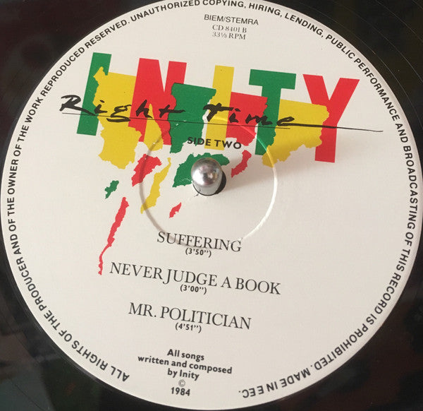 Inity ~ Right Time (Vinyl) - Djungel & Jazz