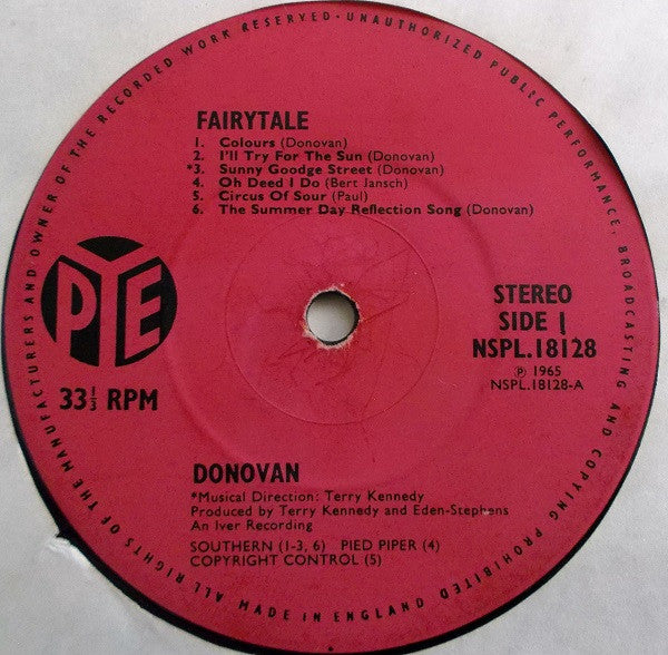 Donovan ~ Fairytale (Vinyl) - Djungel & Jazz