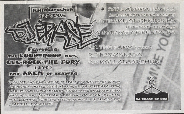 DJ Erase : Kollaborashun (12")