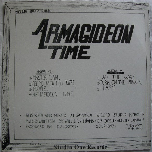 Willi Williams : Armagideon Time (LP)