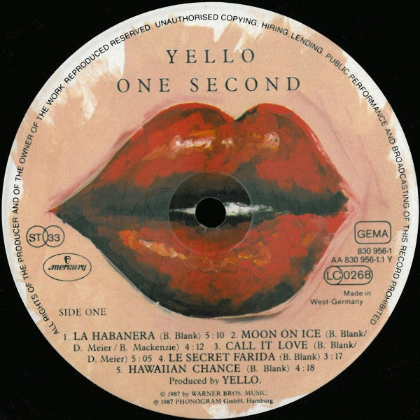 Yello ~ One Second (Vinyl) - Djungel & Jazz