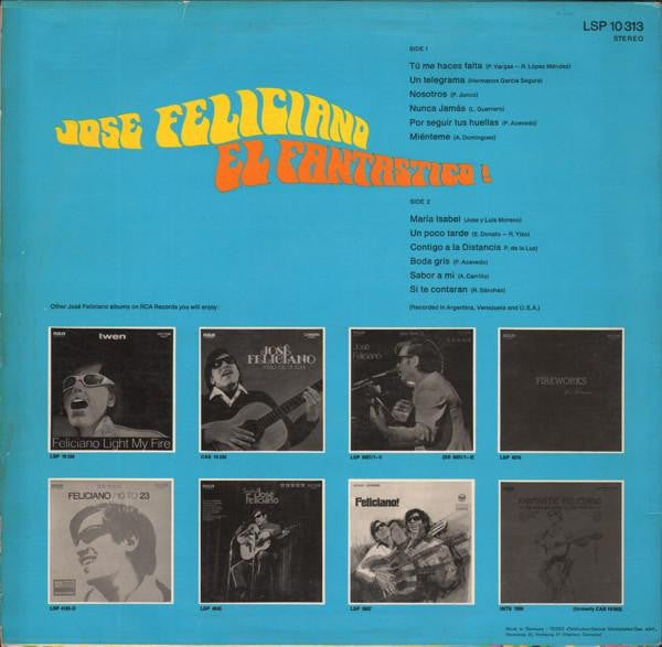 José Feliciano ~ El Fantastico! (Vinyl) - Djungel & Jazz