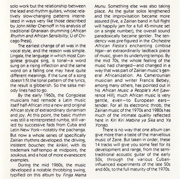 Various ~ The Sound Of Kinshasa - Guitar Classics From Zaire (Vinyl) - Djungel & Jazz