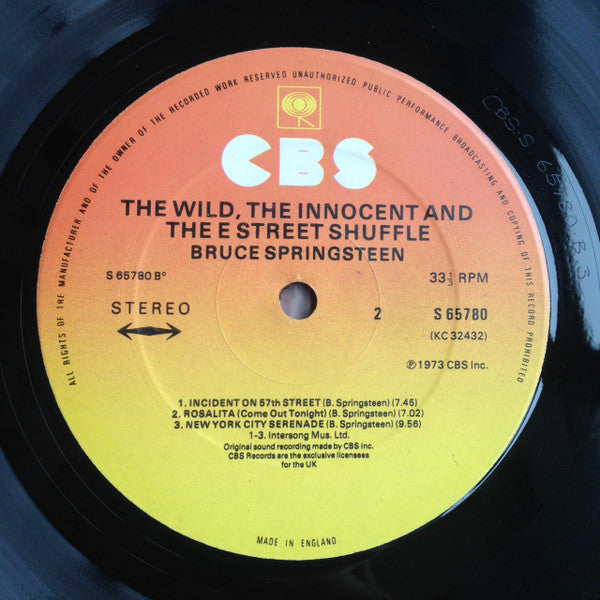 Bruce Springsteen ~ The Wild, The Innocent & The E Street Shuffle (Vinyl) - Djungel & Jazz
