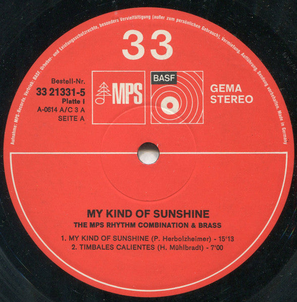 The MPS Rhythm Combination & Brass Leader: Peter Herbolzheimer ~ My Kind Of Sunshine (Vinyl) - Djungel & Jazz
