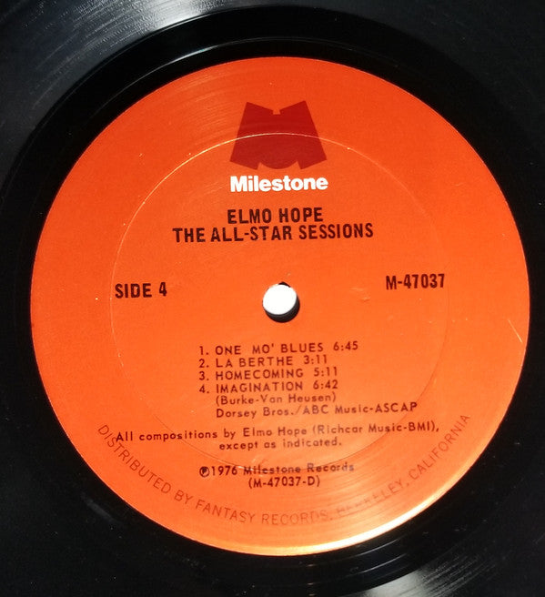 Elmo Hope, John Coltrane, Donald Byrd, Jimmy Heath, "Philly" Joe Jones ~ The All-Star Sessions (Vinyl) - Djungel & Jazz