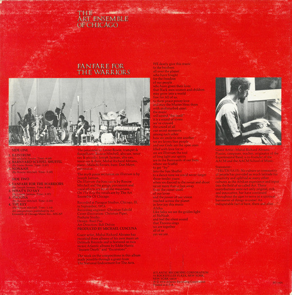 The Art Ensemble Of Chicago ~ Fanfare For The Warriors (Vinyl) - Djungel & Jazz