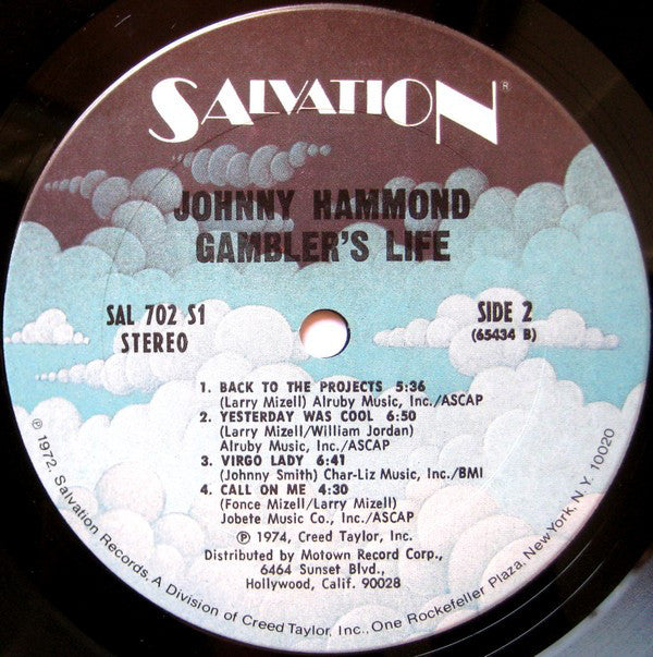 Johnny Hammond : Gambler's Life (LP, Album, Ter)