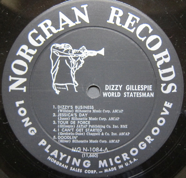 Dizzy Gillespie ~ World Statesman (Vinyl) - Djungel & Jazz
