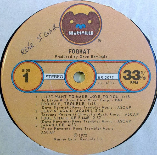 Foghat : Foghat (LP, Album, RE, Jac)