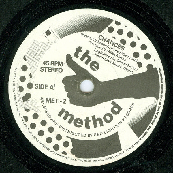 The Method  ~ Chances / Little Lasers (Vinyl) - Djungel & Jazz