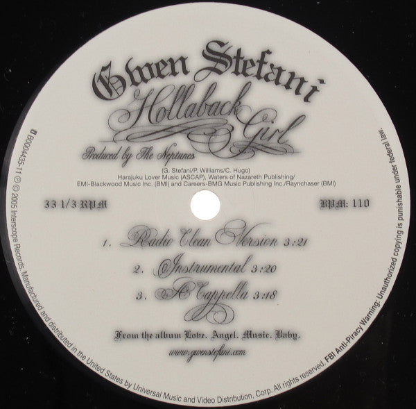 Gwen Stefani ~ Hollaback Girl (Vinyl) - Djungel & Jazz