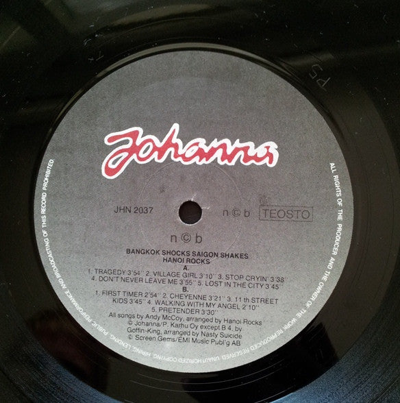 Hanoi Rocks ~ Bangkok Shocks Saigon Shakes Hanoi Rocks (Vinyl) - Djungel & Jazz