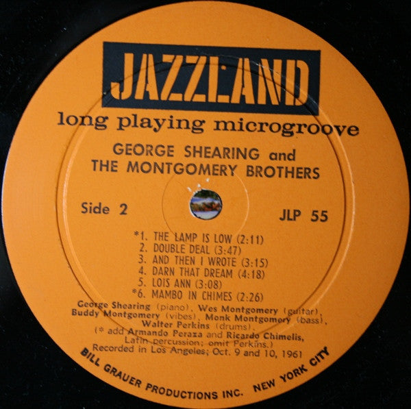 George Shearing And The Montgomery Brothers ~ George Shearing And The Montgomery Brothers (Vinyl) - Djungel & Jazz