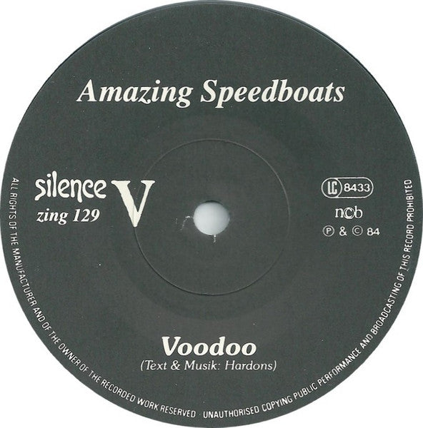 Amazing Speedboats ~ Voodoo / Last Train (Vinyl) - Djungel & Jazz