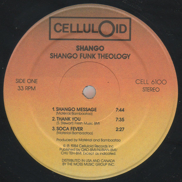 Shango : Shango Funk Theology (LP, Album)
