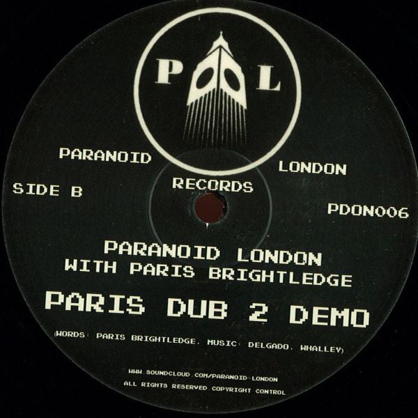 Paranoid London Featuring Paris Brightledge ~ Paris Dub 2 (Vinyl) - Djungel & Jazz