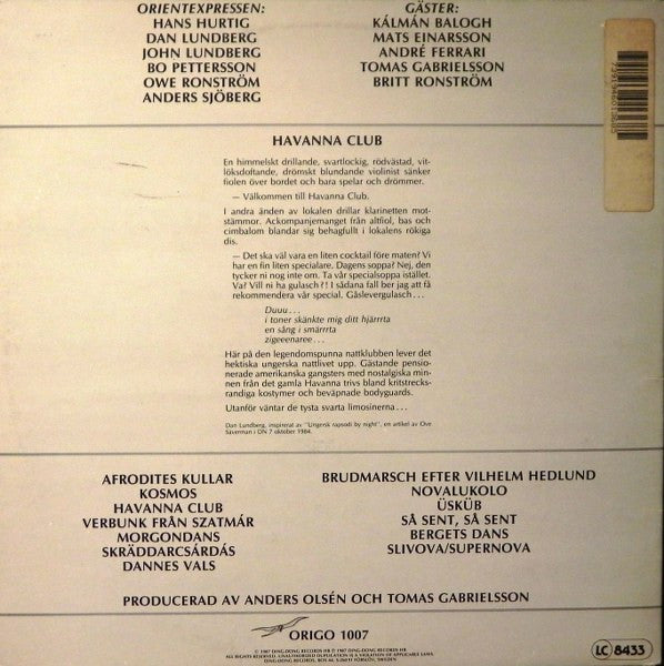 Orientexpressen ~ Havanna Club (Vinyl) - Djungel & Jazz