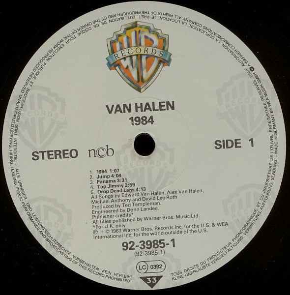 Van Halen ~ 1984 (Vinyl) - Djungel & Jazz