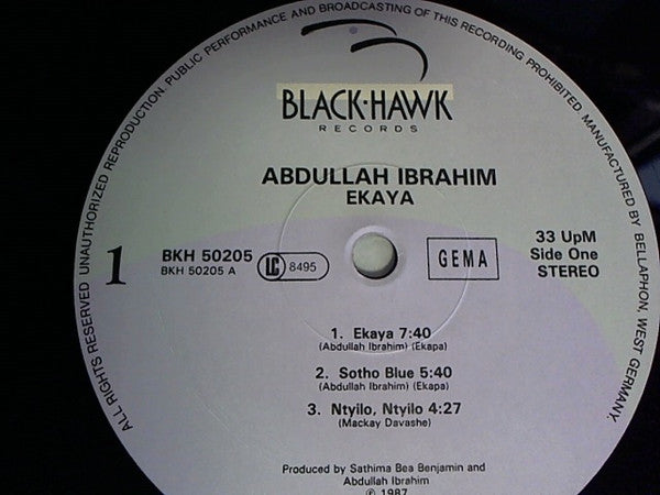 Abdullah Ibrahim ~ Ekaya (Home) (Vinyl) - Djungel & Jazz