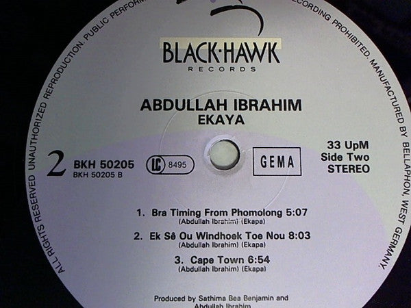 Abdullah Ibrahim ~ Ekaya (Home) (Vinyl) - Djungel & Jazz