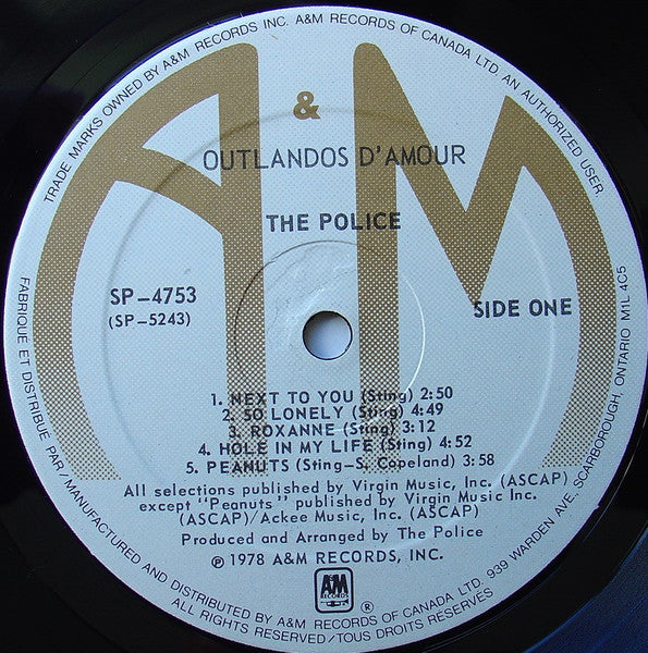 The Police ~ Outlandos D'Amour (Vinyl) - Djungel & Jazz